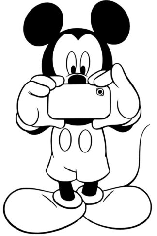 sticker autocollant Disney mickey 5 QYBL5