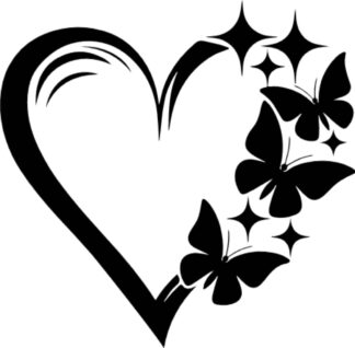 sticker autocollant Coeur love 3 EFYBQ