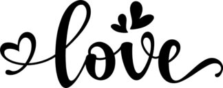 sticker autocollant Love coeur 4 MVENE