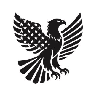 sticker autocollant aigle oiseau animaux américain 2 OP2UV