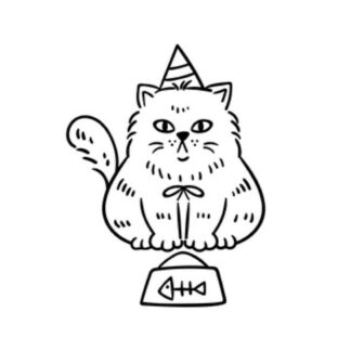 sticker autocollant chat animaux 1 UEYTQ
