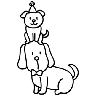 sticker autocollant chien animaux 10 DZ1RK