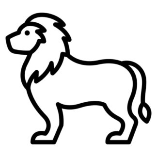 sticker autocollant Lion animaux 1 H9ZQB