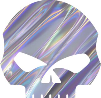 Sticker  holographic pour votre moto Harley crâne 2