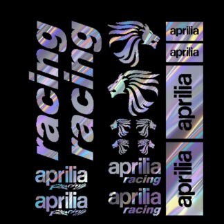 kit Stickers moto Aprilia racing holographic