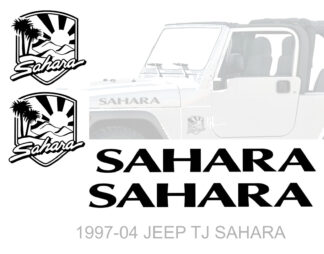 sticker autocollant JEEP SAHARA (1997-04) BLWU8