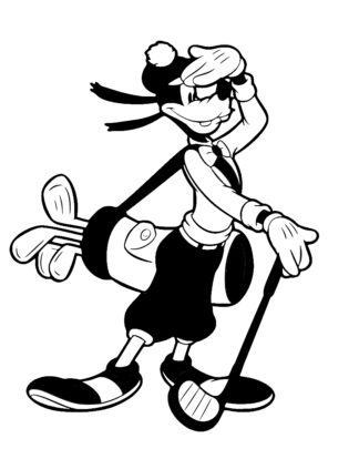 sticker autocollant Disney dingo 5 3Q7KY