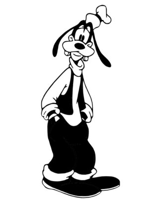 sticker autocollant Disney dingo 1 PMSUP