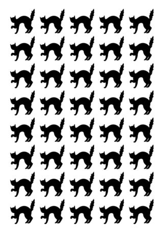 40 gommettes adhésives chat 0W15A