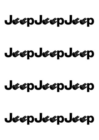 sticker autocollant Jeep lot de 12 ME1C7
