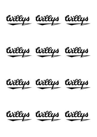 sticker autocollant Jeep lot de 12 TUS5X