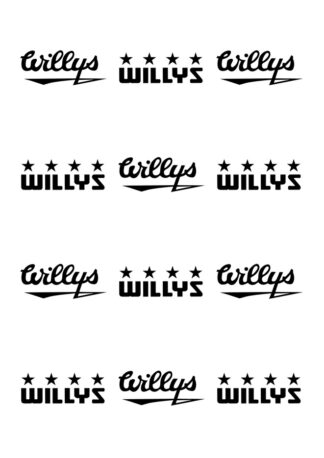 sticker autocollant Jeep lot de 12 9YJTU