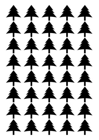 40 gommettes adhésives sapin I2XFQ