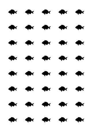 40 gommettes adhésives poisson 2 TRBDY