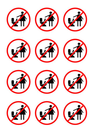 stickers  wc lot de 12 R9TA3