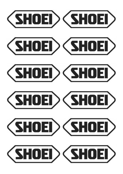 sticker autocollant Shoei lot de 12 NF2YP