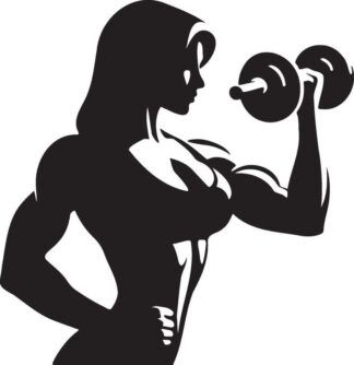 sticker autocollant musculation bodybuilder sport 5 SMZQB