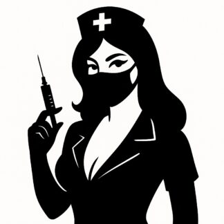 Sticker autocollant Infirmière sexy mystérieuse décoration decostickerstore - KT7DZM