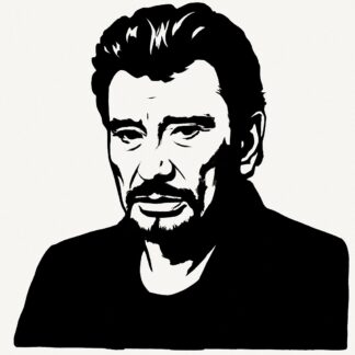Sticker autocollant Johnny Halliday décoration decostickerstore - T94G8X
