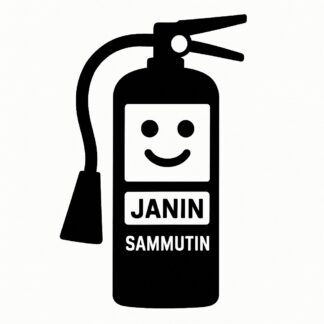 Sticker autocollant Palomies tarra nimellä Janin sammutin décoration decostickerstore - CH45MN