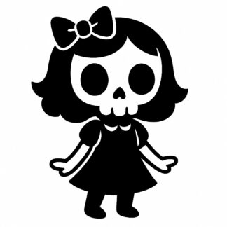 Sticker autocollant Skullgirl süß décoration decostickerstore - BNVOR8