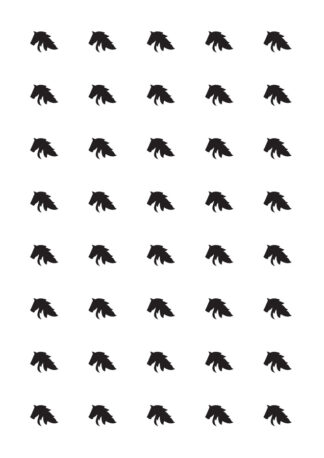 40 gommettes cheval HFKMV