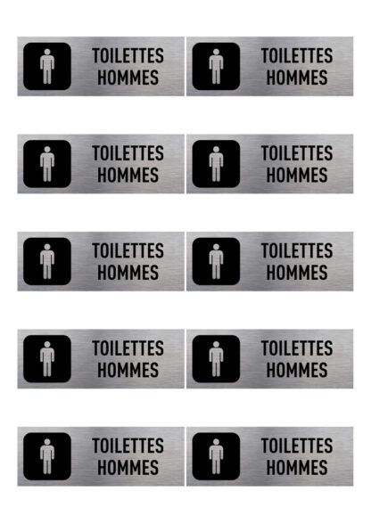 Planche 10 stickers wc signalétique GUBV8