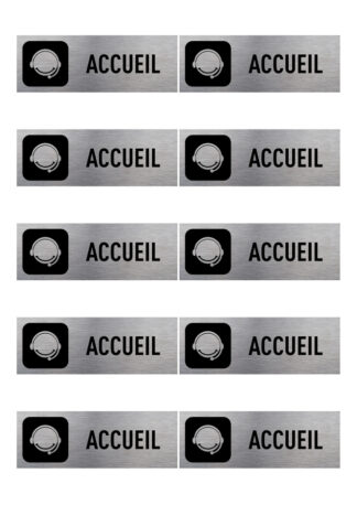 Planche 10 stickers bureau signalétique DZY9R