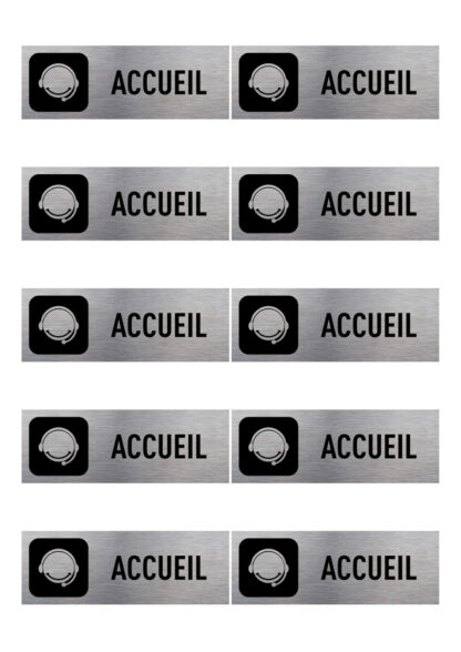 Planche 10 stickers bureau signalétique DZY9R