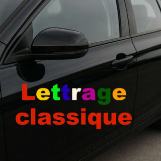 lettrage couleurs classiques classtyp 7CYXB