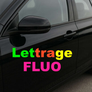 lettrage couleurs fluo fluotyp V15DN