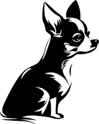 sticker autocollant animaux chien chihuahua APNMX