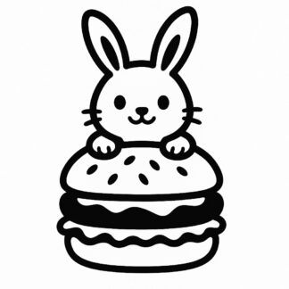 Sticker autocollant client Burger - QDB9LN