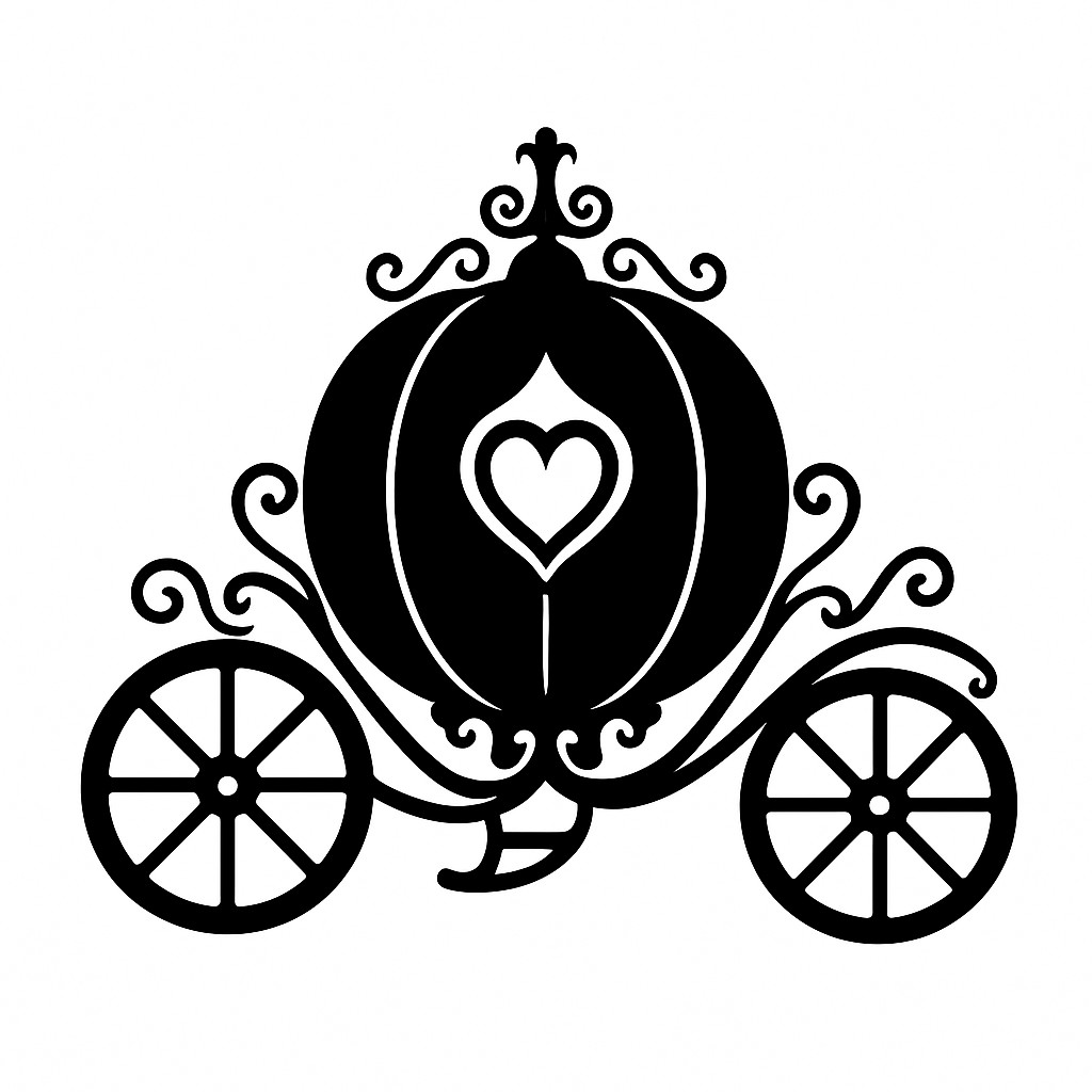 sticker autocollant carrosse cendrillon disney héro I5UUW