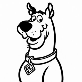 Sticker autocollant scoubidoo Chien - 5TGXPJ