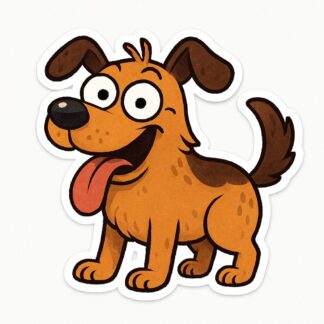 Autocollant Chien rigolo décoration decostickerstore - IS4UZF