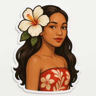 Autocollant Fille hinano Tahiti décoration decostickerstore - 6FWFM8