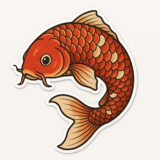Autocollant Japon carpe koï décoration decostickerstore - A19RBM