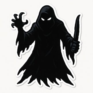 Autocollant une silhouette menaçante en noir décoration decostickerstore - 6WWTLC