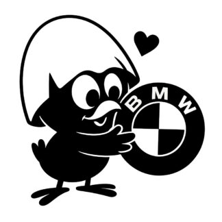 Sticker autocollant Calimero aime logo BMW décoration decostickerstore - NEKIKP
