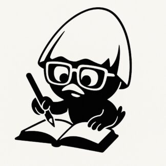 Sticker autocollant Calimero étudiant décoration decostickerstore - FLLKFE