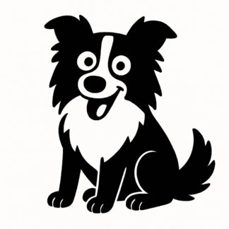 Sticker autocollant Chien border collie rigolo décoration decostickerstore - 4ICRN2