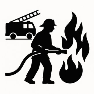 Sticker autocollant Feuerwehr décoration decostickerstore - 27WNMX