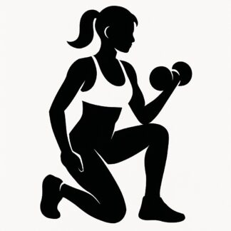 Sticker autocollant Fille fitness décoration decostickerstore - IGARZW