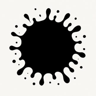 Sticker autocollant Grosse Tache d’encre décoration decostickerstore - WYFKTP