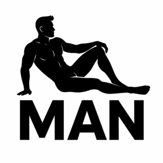 Sticker autocollant Homme sexy sur logo Man décoration decostickerstore - XDNNOZ