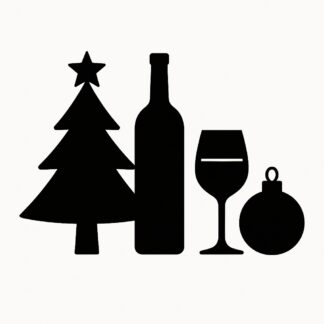 Sticker autocollant Noël et vin décoration decostickerstore - KBDWZ9