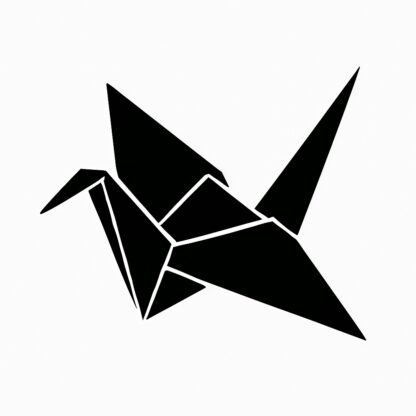 Sticker autocollant Oiseau grue origami décoration decostickerstore - 7DJAGE