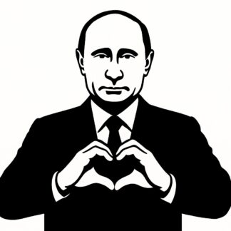 Sticker autocollant Poutine fait coeur avec doigts décoration decostickerstore - RQRTER