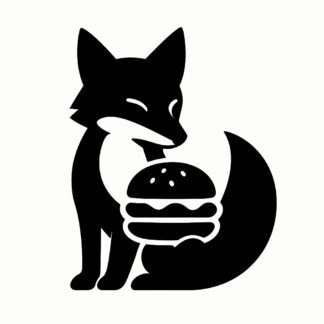 Sticker autocollant Renard burger décoration decostickerstore - MQZ6NS